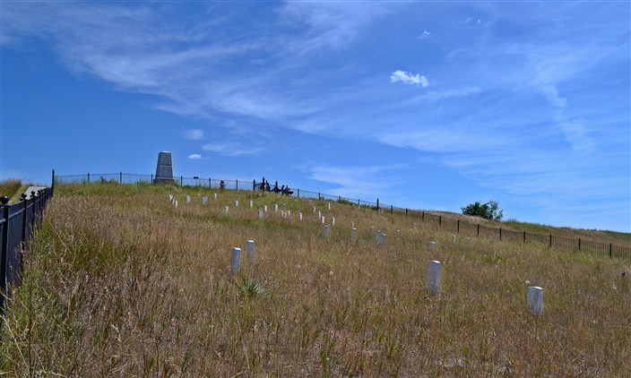 Last Stand Hill at the Little Bighorn Battlefield